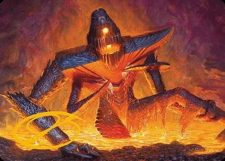 Molten Gatekeeper Art Card (Gold-Stamped Signature) (ASMH3-005) [Art Series: Modern Horizons 3]