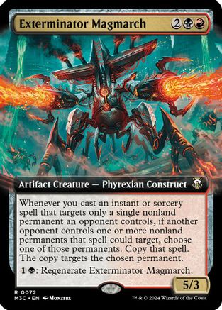 Exterminator Magmarch (Extended Art) (Ripple Foil) (M3C-072) [Modern Horizons 3 Commander] Foil