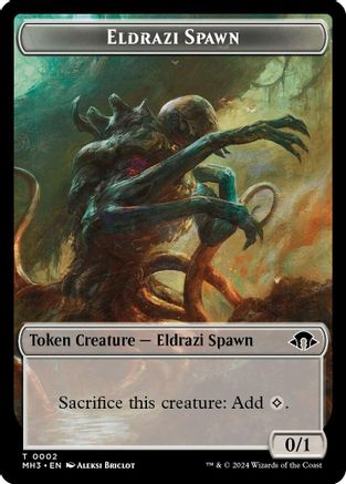 Eldrazi Spawn // Phyrexian Golem Double-Sided Token (MH3-2 // 32) [Modern Horizons 3] Foil