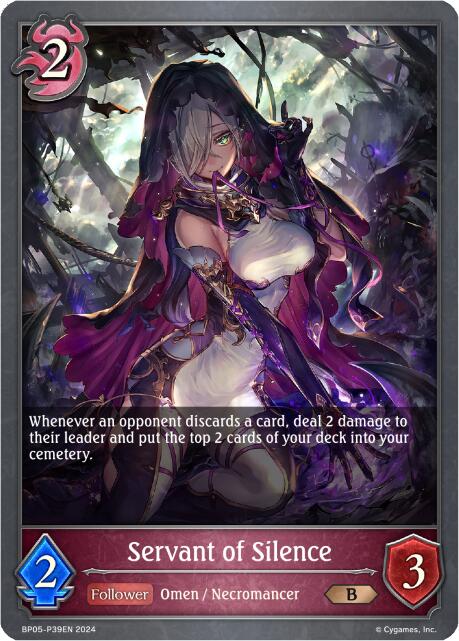 Servant of Silence - P39EN (Foil) (BP05-P39EN) [Omens Eternal]