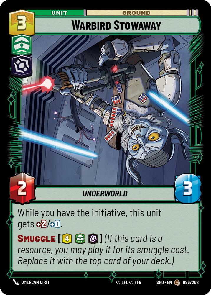 Warbird Stowaway (086/262) (086/262) [Shadows of the Galaxy]