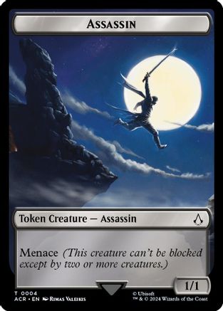 Assassin // Phobos Double-Sided Token (ACR-4 // 5) [Assassin's Creed Tokens] Foil