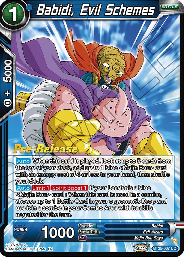 Babidi, Evil Schemes (BT25-067) [Legend of the Dragon Balls Prerelease Promos]