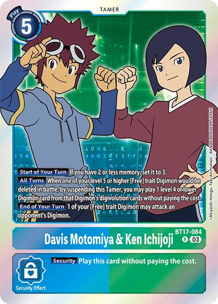 Davis Motomiya & Ken Ichijoji [BT17-084] [Secret Crisis]