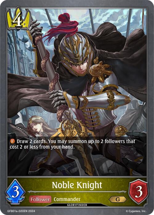 Noble Knight (GFB01a-020EN) [GFB01: Gloryfinder Bundle 01: Guide to Glory]