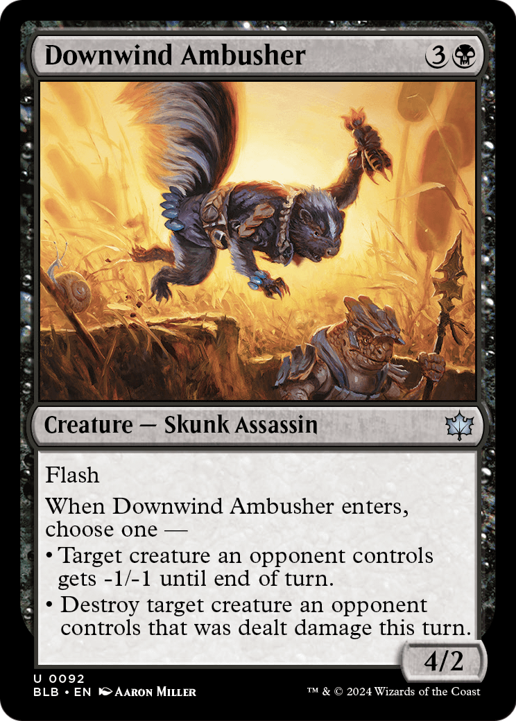 Downwind Ambusher (BLB-092) [Bloomburrow] Foil