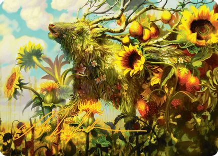 Beza, the Bounding Spring Art Card (Gold-Stamped Signature) (ASBLB-001) [Art Series: Bloomburrow]