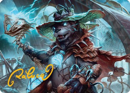 Tempest Angler Art Card (Gold-Stamped Signature) (ASBLB-030) [Art Series: Bloomburrow]