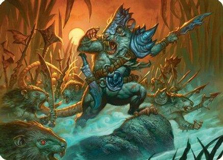 Persistent Marshstalker Art Card (ASBLB-014) [Art Series: Bloomburrow]