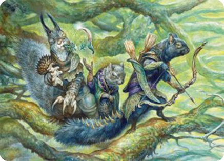 The Odd Acorn Gang Art Card (ASBLB-032) [Art Series: Bloomburrow]