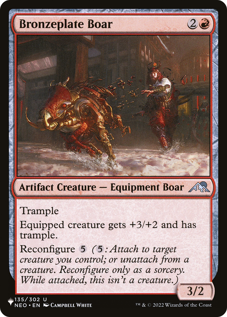 Bronzeplate Boar (LIST-135/302) [The List]
