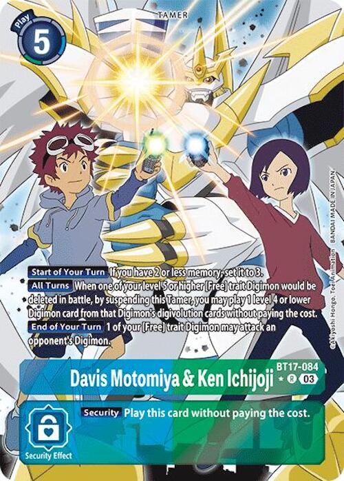 Davis Motomiya & Ken Ichijoji [BT17-084] (Alternate Art) [Secret Crisis]