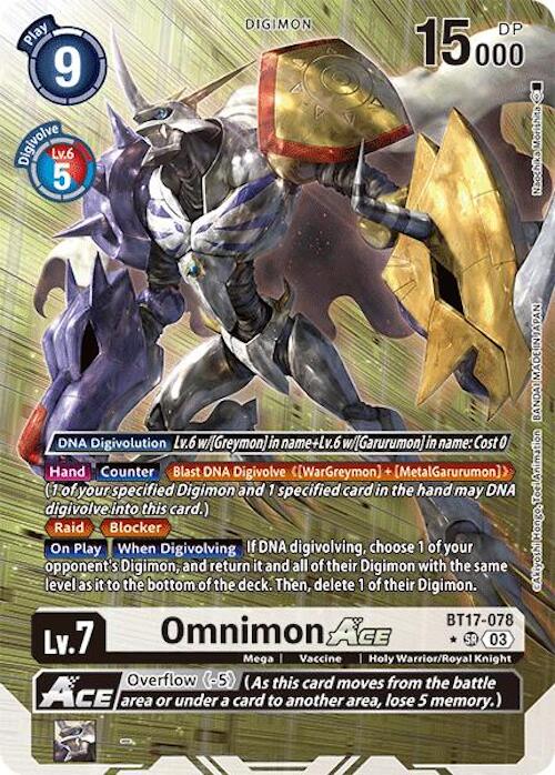 Omnimon ACE [BT17-078] (Alternate Art) [Secret Crisis]