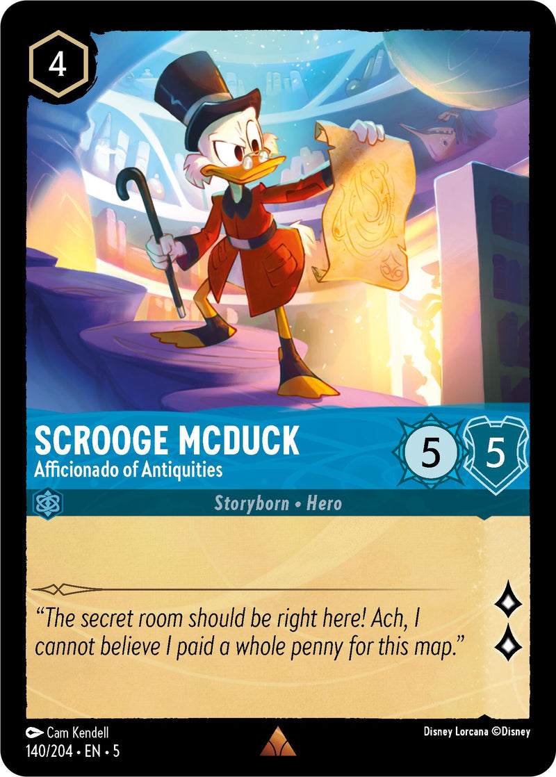 Scrooge McDuck - Afficionado of Antiquities (140/204) [Shimmering Skies]