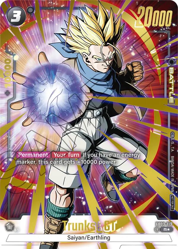 Trunks : GT (FB03-119) (Championship Pack 02) (Gold) [Fusion World Tournament Cards]