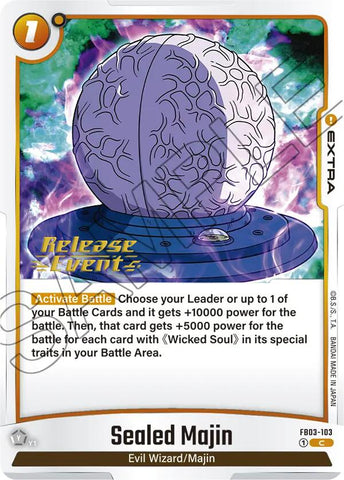 Sealed Majin [Raging Roar Release Event Cards]