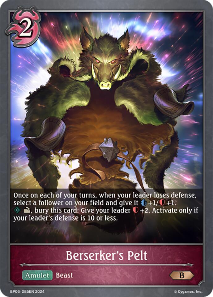 Berserker's Pelt (BP06-085EN) [Paragons of the Colosseum]