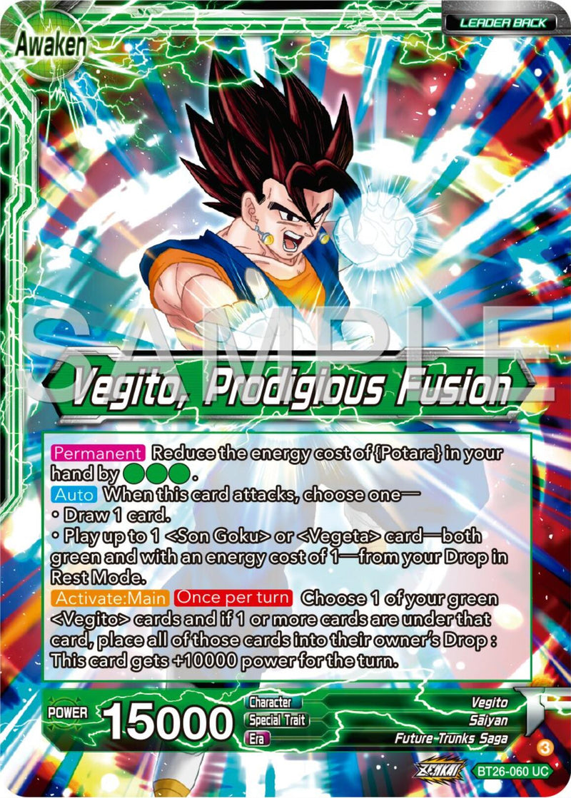 Son Goku & Vegeta // Vegito, Prodigious Fusion (BT26-060) [Ultimate Advent]