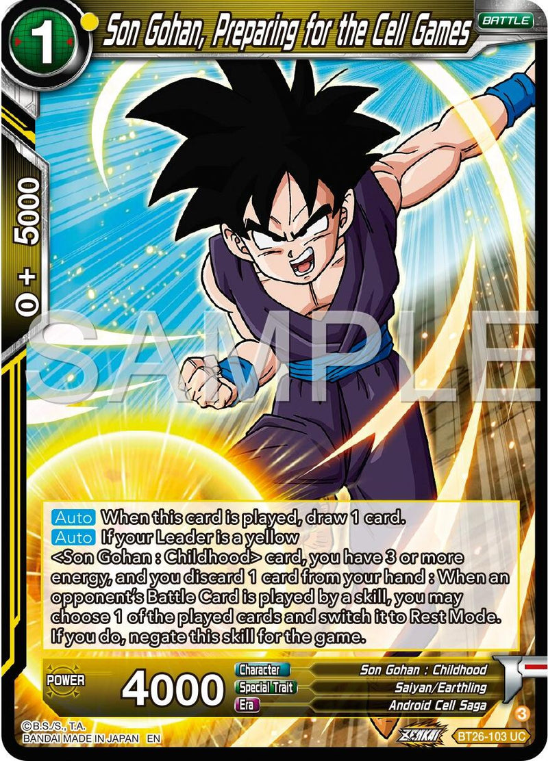 Son Gohan, Preparing for the Cell Games (BT26-103) [Ultimate Advent]