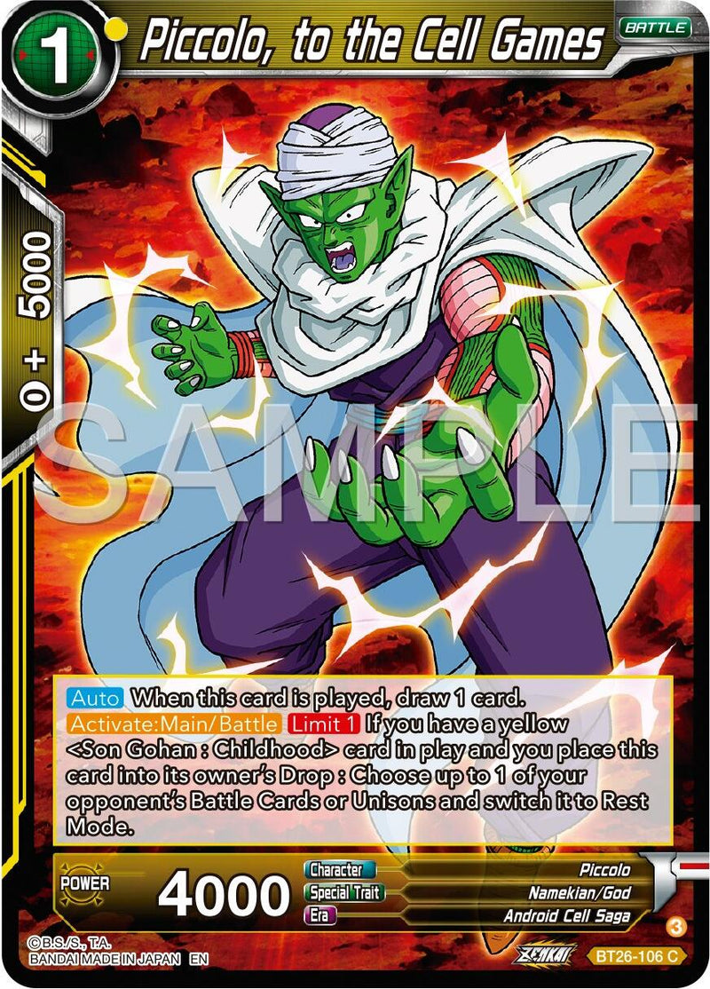 Piccolo, to the Cell Games (BT26-106) [Ultimate Advent]