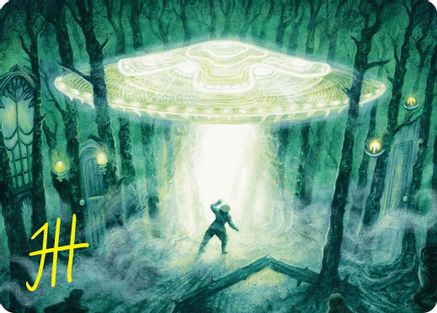 Unidentified Hovership Art Card (Gold-Stamped Signature) (ASDSK-002) [Art Series: Duskmourn: House of Horror]