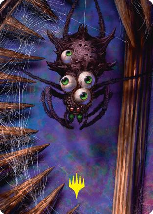 Spider Art Card (Gold-Stamped Planeswalker Symbol) (ASDSK-054) [Art Series: Duskmourn: House of Horror]
