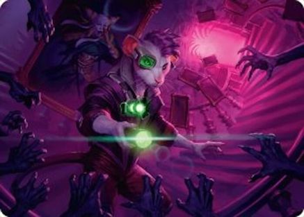 Nashi, Searcher in the Dark Art Card (21/54) (ASDSK-021) [Art Series: Duskmourn: House of Horror]