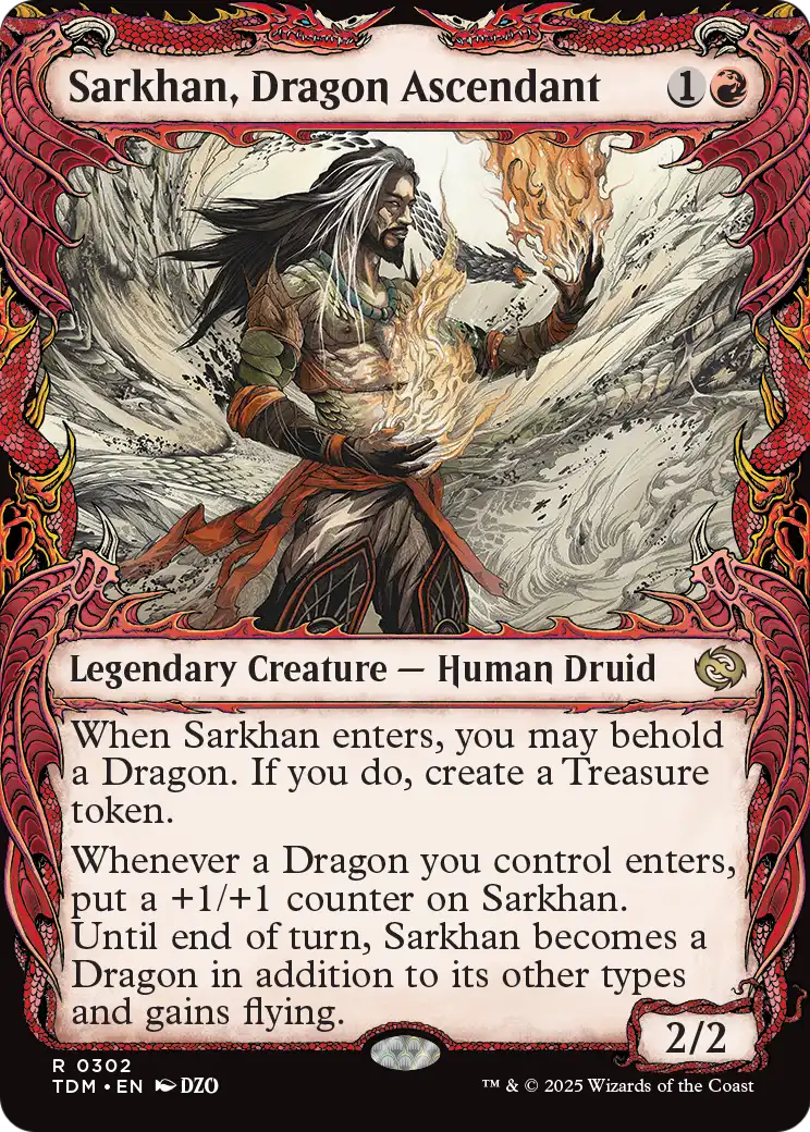Sarkhan, Dragon Ascendant (TDM-302) (Showcase) [Tarkir: Dragonstorm]