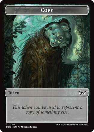 Copy // Manifest Double-Sided Token (DSK-1 // 18) [Duskmourn: House of Horror]