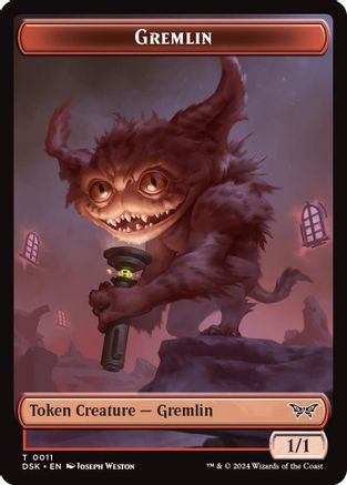 Gremlin Token (DSK-011) [Duskmourn: House of Horror]