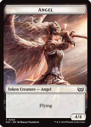 Angel // Treasure Double-Sided Token (DSC-2 // 15) [Commander: Duskmourn: House of Horror]