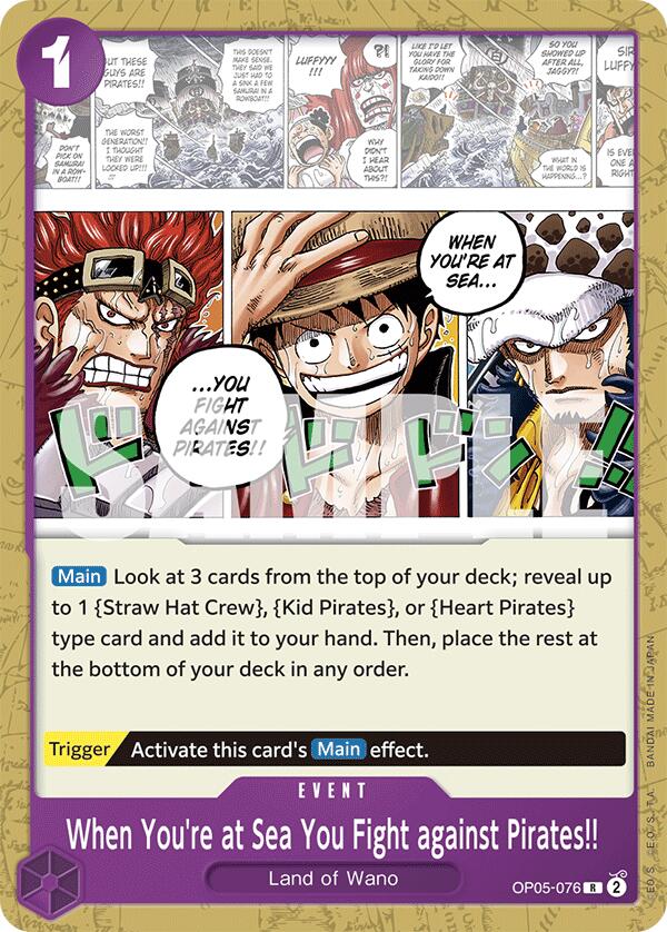 When You're at Sea You Fight against Pirates!! [Starter Deck: Purple Monkey.D.Luffy]