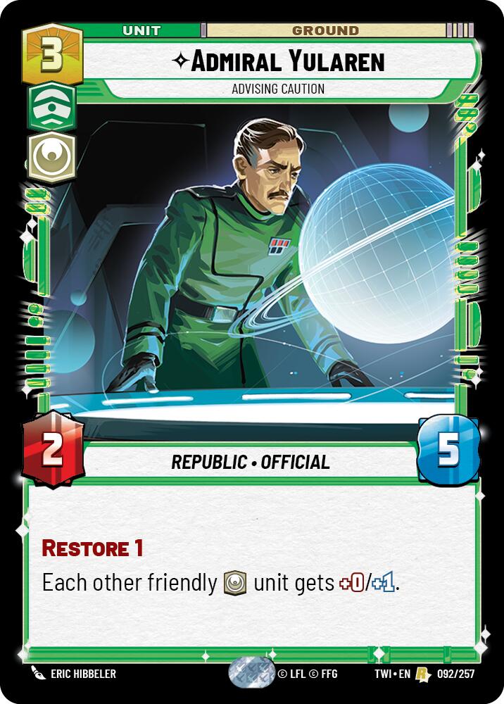 Admiral Yularen (092/257) (092/257) [Twilight of the Republic]