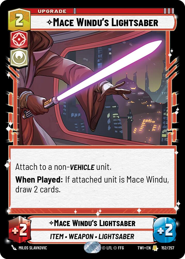 Mace Windu's Lightsaber (152/257) (152/257) [Twilight of the Republic]