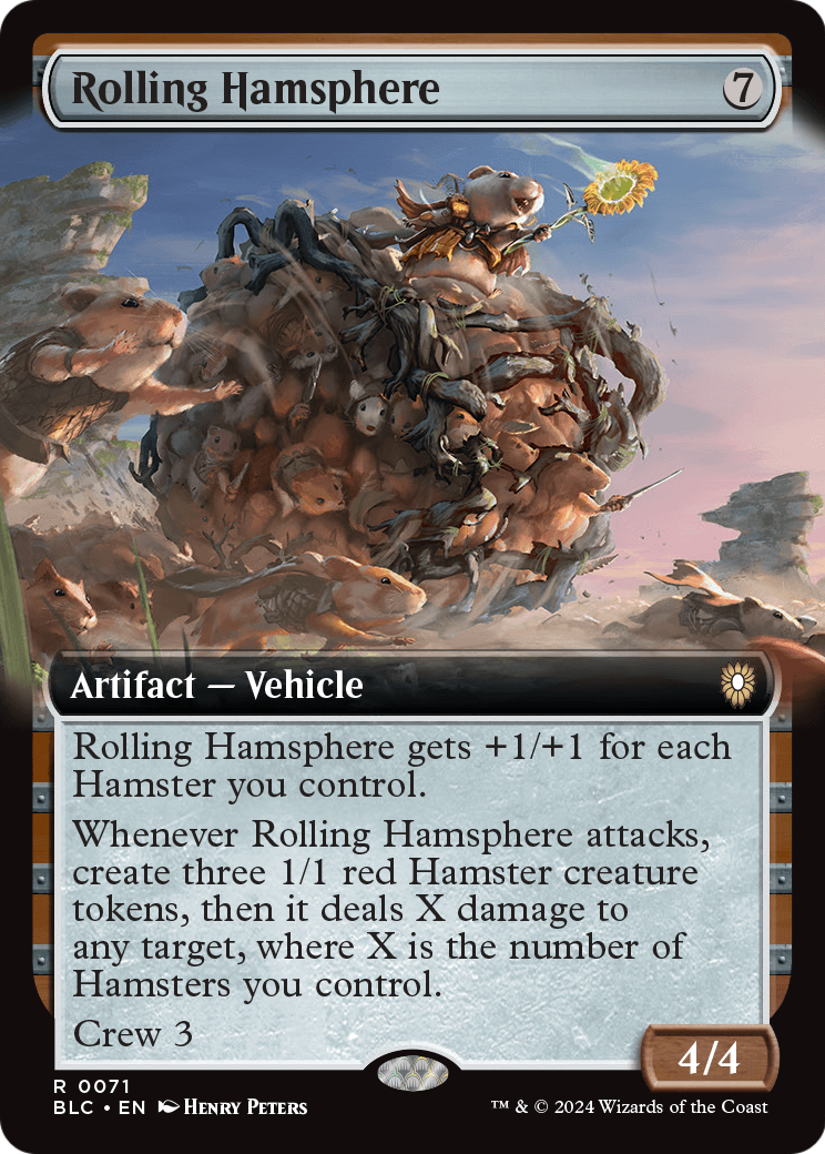 Rolling Hamsphere (Extended Art) (BLC-071) [Bloomburrow Commander]