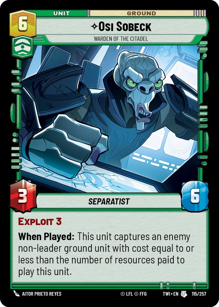 Osi Sobeck - Warden of the Citadel (115/257) (115/257) [Twilight of the Republic]