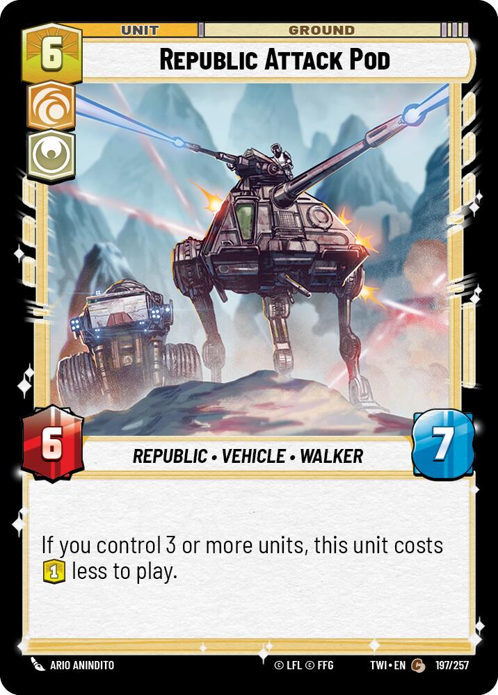 Republic Attack Pod (197/257) (197/257) [Twilight of the Republic]