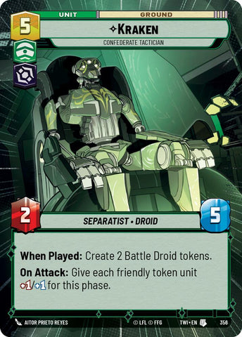 Kraken - Confederate Tactician (356) (Hyperspace) (356) [Twilight of the Republic]