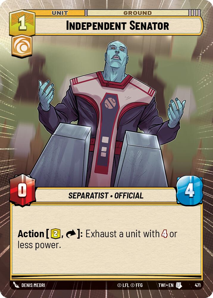 Independent Senator (471) (Hyperspace) (471) [Twilight of the Republic]