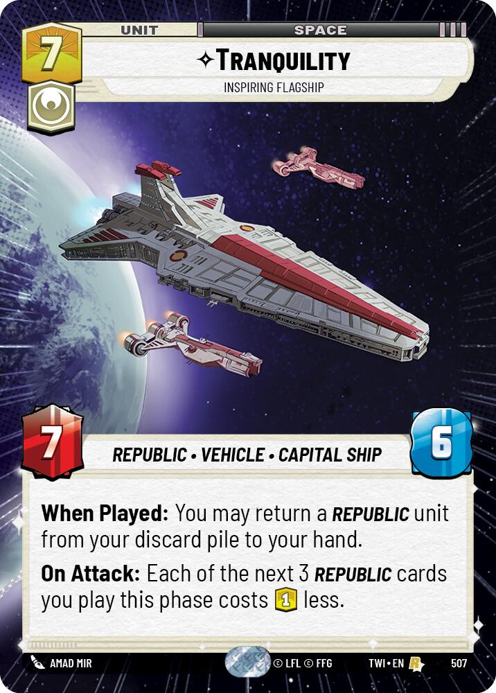 Tranquility - Inspiring Flagship (507) (Hyperspace) (507) [Twilight of the Republic]