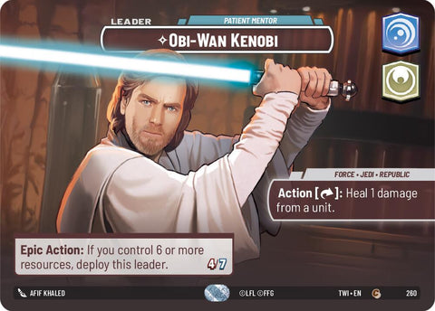 Obi-Wan Kenobi - Patient Mentor (260) (Showcase) (260) [Twilight of the Republic]