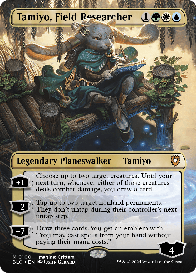 Tamiyo, Field Researcher (Borderless) (BLC-100) [Bloomburrow Commander]