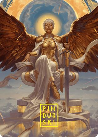 Herald of Eternal Dawn Art Card (27/54) (Gold-Stamped Signature) (ASFDN-027) [Art Series: Foundations]