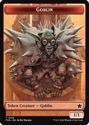 Goblin // Insect Doubled-Sided Token (FDN-18 // 21) [Foundations]
