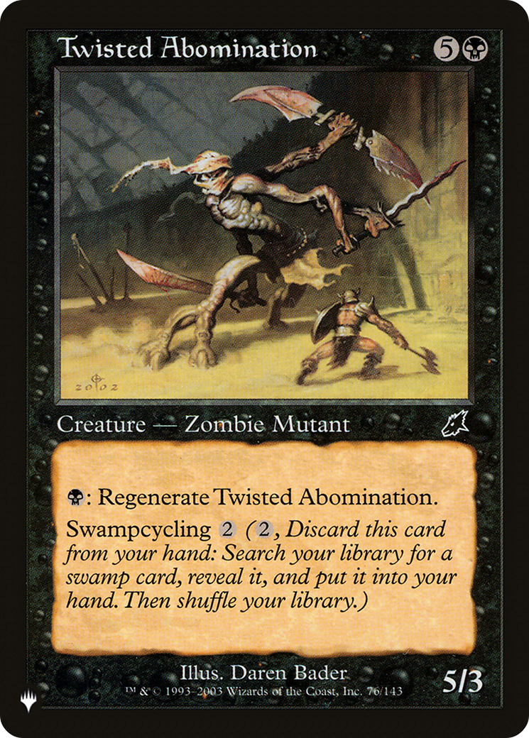 Twisted Abomination (LIST-76/143) [The List]