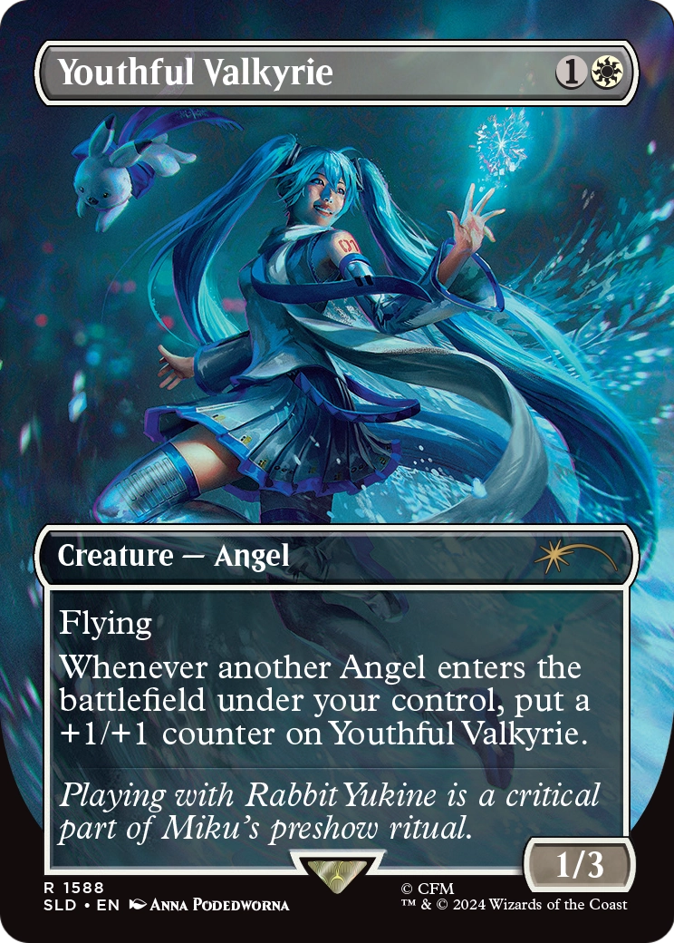 Youthful Valkyrie (SLD-1588) (Borderless) [Secret Lair Drop]