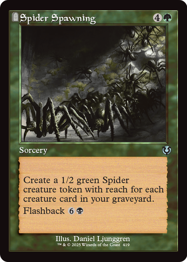 Spider Spawning (Retro Frame) (INR-419) [Innistrad Remastered] Foil