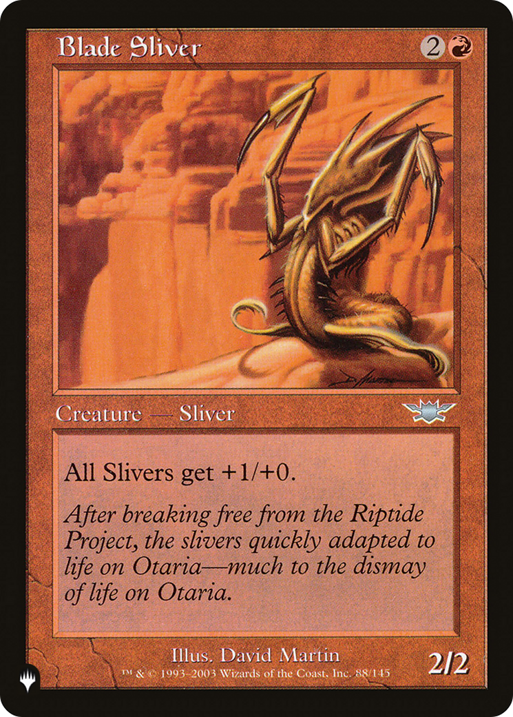Blade Sliver (LIST-88/145) [The List]