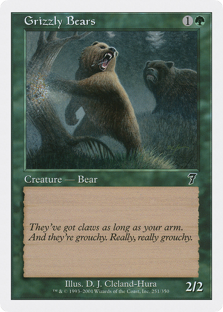 Grizzly Bears (7ED-251) [7th Edition] Foil