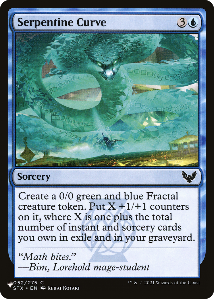 Serpentine Curve (LIST-052/275) [The List]